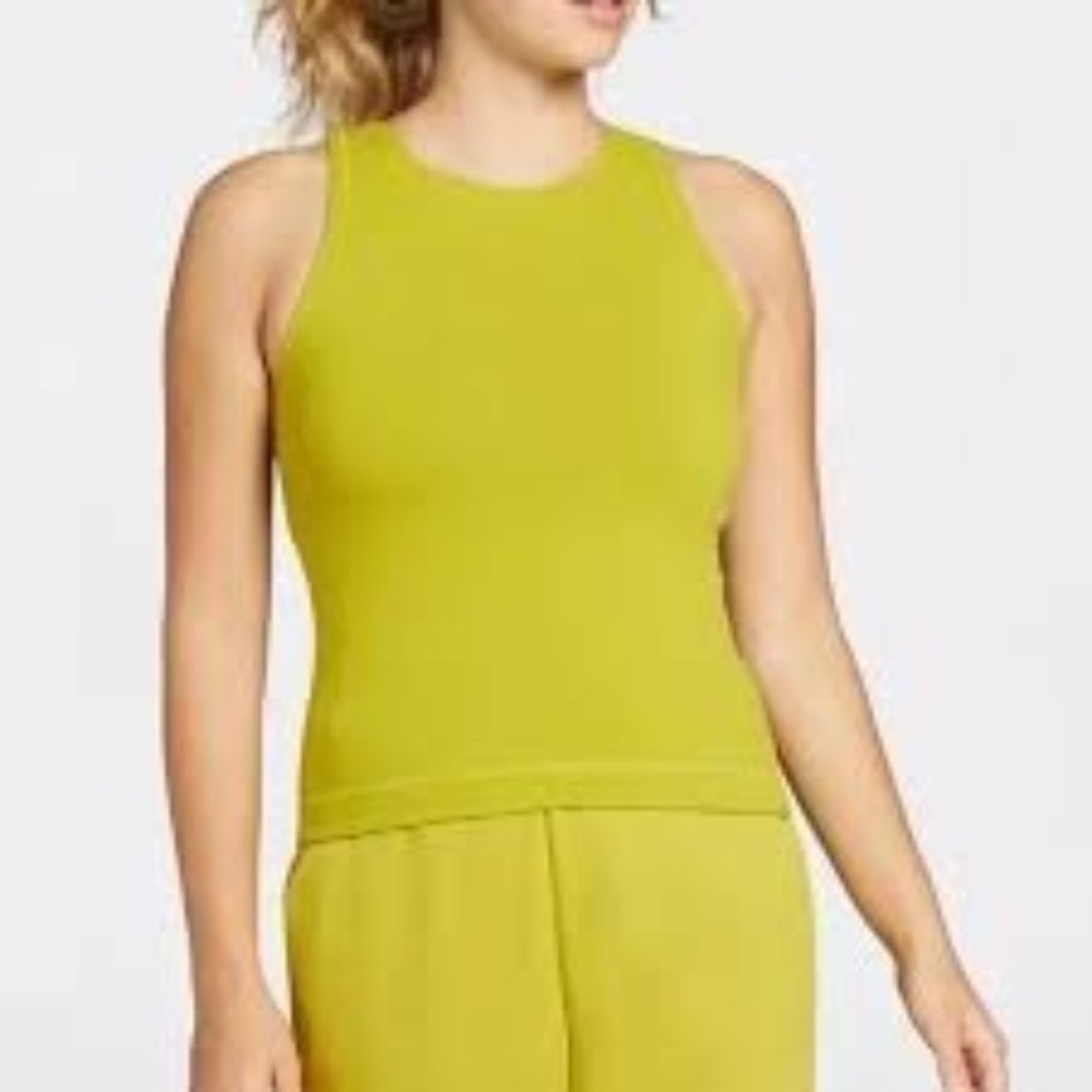 Womens Calia Carrie Underwood Essentials Fitness Tank Top Size 1X Chartreuse NEW